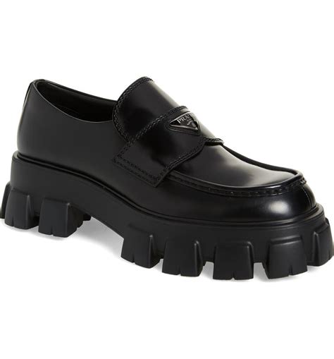 prada sole loafers men